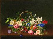 Horace Aumont Flowers oil painting on canvas